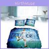 Football Star 3d Bedding Set Quilt Duvet Cover Pillowcase Single Double Uk Gift