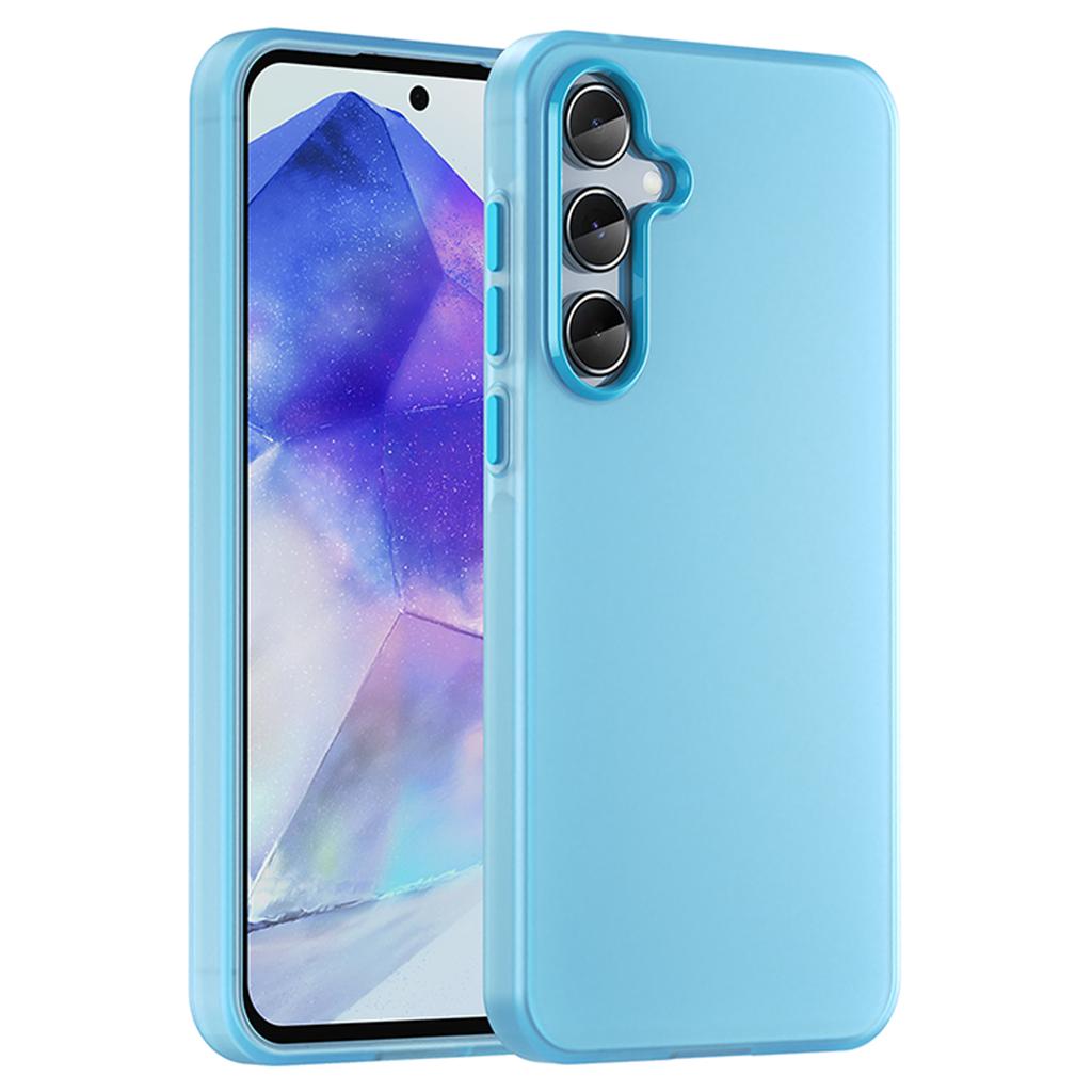 For Samsung Galaxy A55 5G Case TPU+PC Phone Back Cover Matte Translucent Design