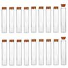 18pcs 25×120mm Test Tube Transparent Burette Flat Science Tubes Scientific Experiments