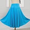 2025 Новая однотонная юбка для танцев в стиле кантри и бальных выступлений с большим подолом