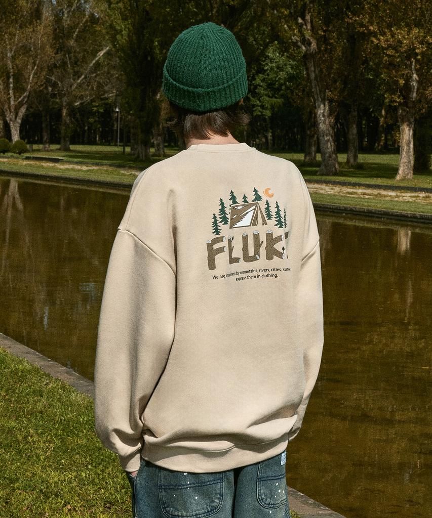 Свитшот с логотипом Peullukeu Forest Wood, светло-бежевый, Fmt3055-Z