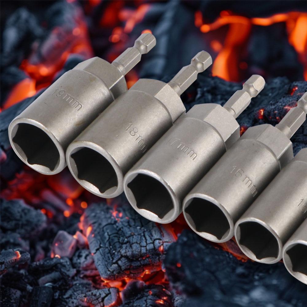 Набор 15 шт. Насадка для электрической дрели, торцевой ключ, 5,5-19 мм, шестигранный адаптер, бытовой инструмент, адаптер для торцевой головки, гаражные инструменты, автоаксессуары