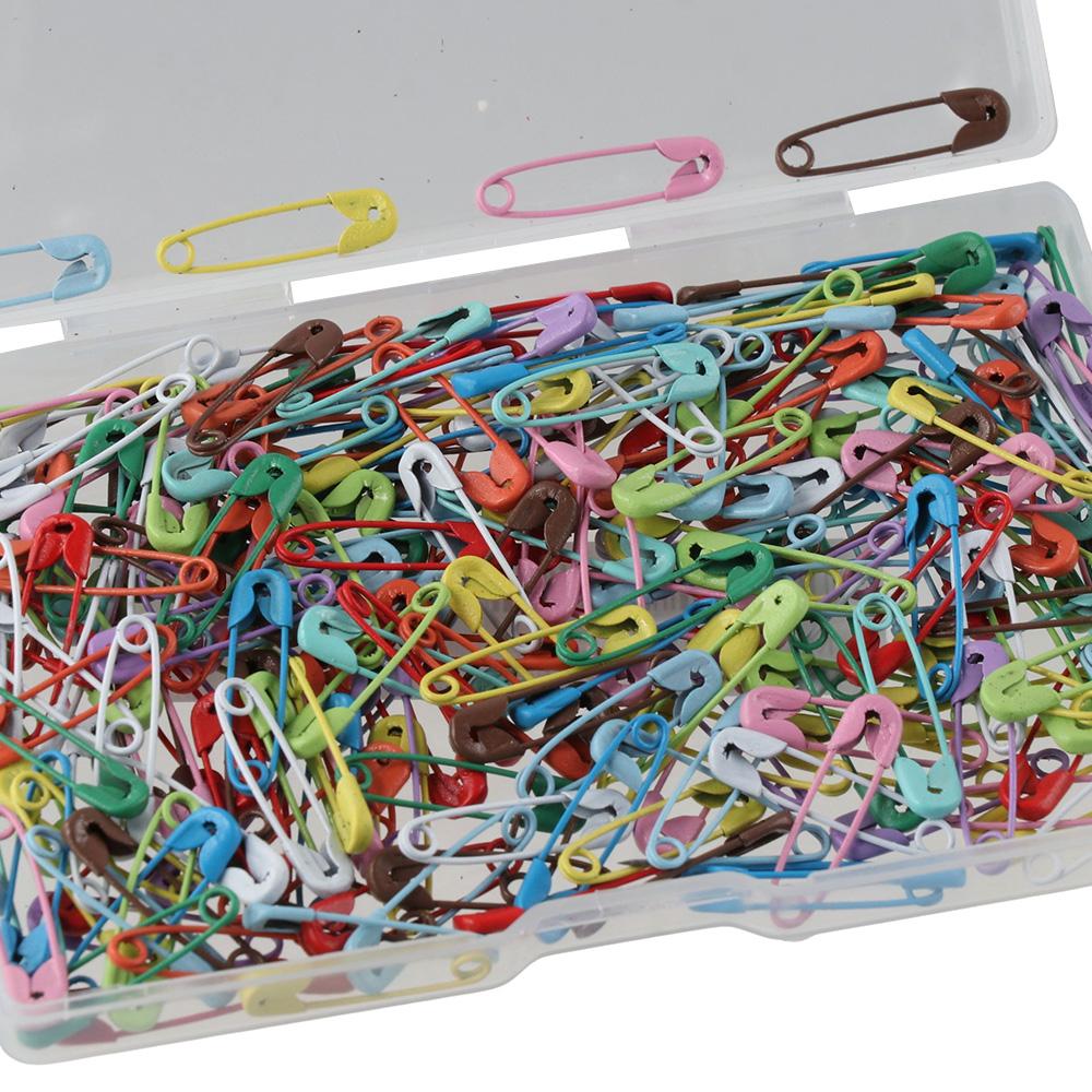 250 шт. Мини-булавки безопасности в ассортименте 19 мм Булавки безопасности для одежды Цветные булавки безопасности Одежда