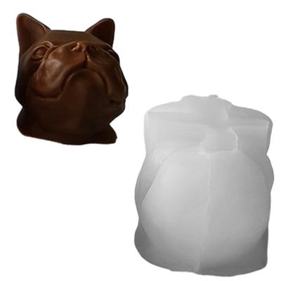Форма в форме головы собаки Форма для ароматерапевтического мыла Восковые формы Украшение из силикагеля для дней рождения и праздников
