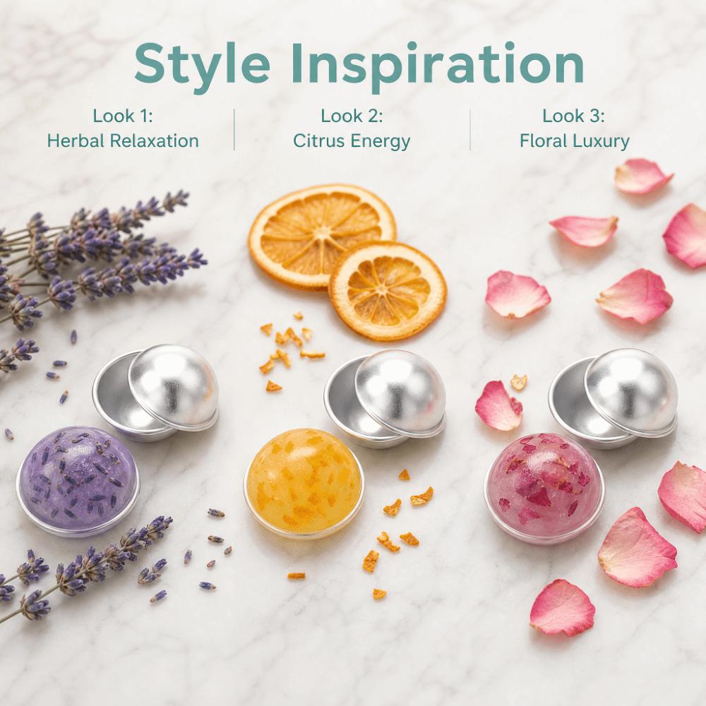 Ball Shape DIY Cake Mould Tools Silvery White Soap Making Molds Spa Crafts Making