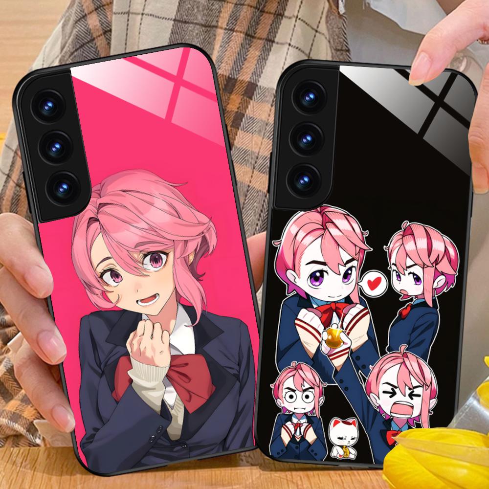 Чехол для телефона Dandadan Aira Shiratori для Samsung Galaxy S26 S25 S24 S23 S22 S21 S20 Note20 Plus FE Ultra Стеклянная цветная крышка