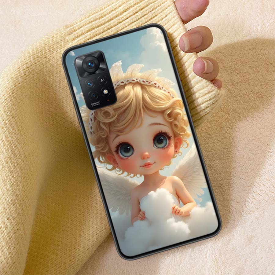 Beautiful AngelClmj Beautiful Angel Phone Case For Redmi Note 13 14 15 Pro Plus 12 13C 12C 15C 9 10 10C 9T 9C 9A TPU Soft Cover
