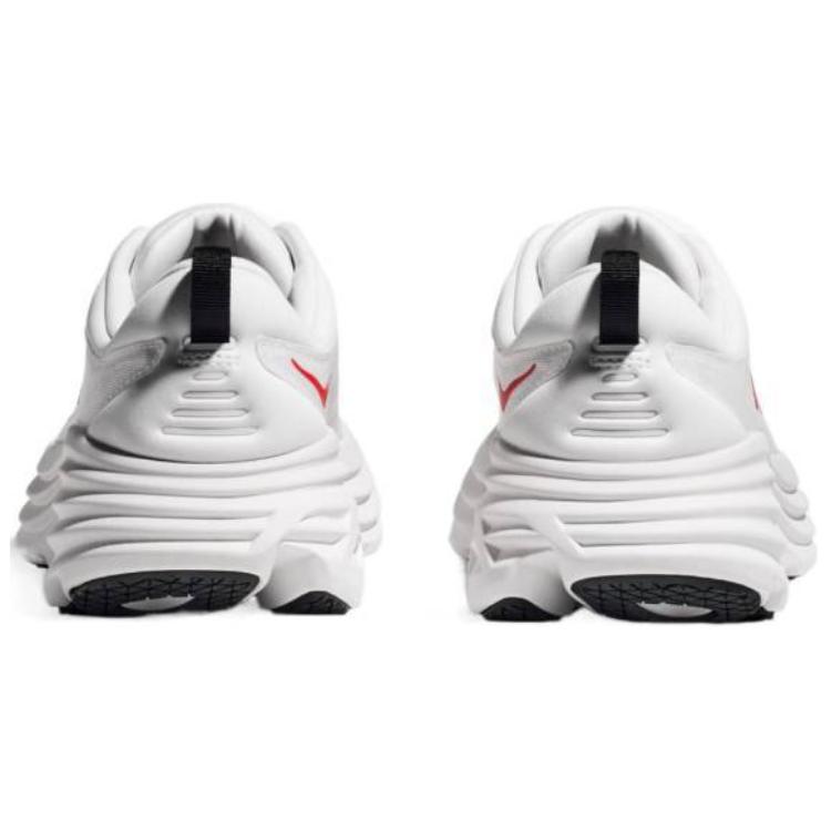 HOKA One One Кроссовки мужские Bondi 8 White Vermillion 1123202-WVR