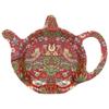 [R5644] - 'William Morris Collection' Red Green Bag Holder (Strawberry Thief) - 12x9. 8 Cm