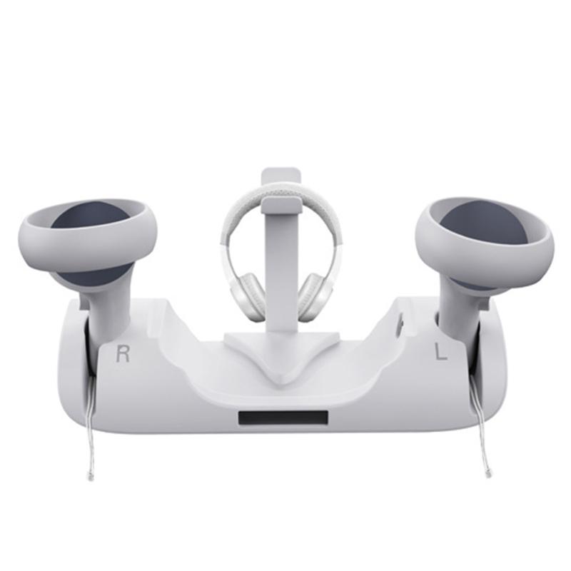 Зарядная док-станция, подставка для гарнитуры, стойка для хранения контроллера, совместимая с очками Oculus Quest2 Vr