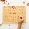 Новая Монтессори Обучающая доска с алфавитом Деревянные игрушки Игрушки для раннего развития детей Деревянная цифровая доска с алфавитом Подарки для младенцев