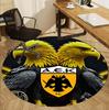 AEK Athens FC Pattern Round Rug, Indoor/Outdoor Mat, for Picnic, Gameroom, Bedroom, Office, Living Room, Home Decor Carpet, Birthday Gift