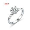 Кольцо VENTFILLE с муассанитом Diamond 0,3/1/2 карата цвета D для женщин Медное Помолвочное Свадебное Кольцо Ювелирное изделие Сертифицированное