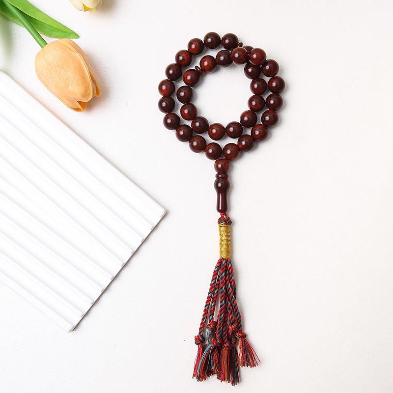 Классические исламские четки из 33 бусин с кисточкой