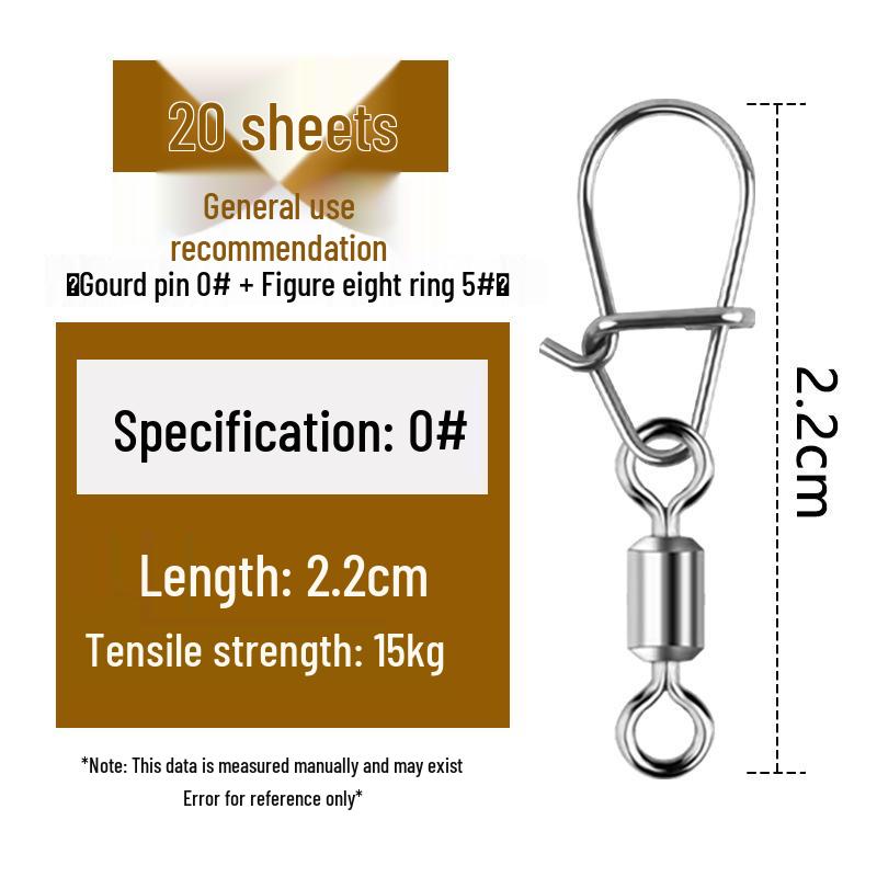 Enhanced Figure Eight Micro Swivel Connector Lure Pin Accessories