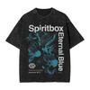 Мужские Женские Spiritbox Логотип Винтажные Стиранные Футболки Чистый Хлопок Топы Повседневные С Коротким Рукавом Круглый Вырез Футболки Футболка