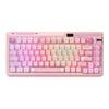 KZZI K75 PRO RGB Wireless Gasket Mechanical Triple Mode Bluetooth 82 Keys Hot Swappable Gaming Keyboard Power Custom Linear Sakura Pink 75% Keyboard,
