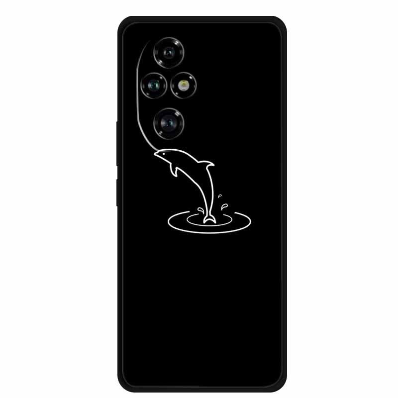 Черный мягкий ТПУ чехол для Honor 200 Pro 5G Домашняя версия