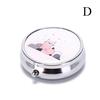 Folding Pill Case Metal Pill Cutter Medicine Pill Box Makeup Storage Container