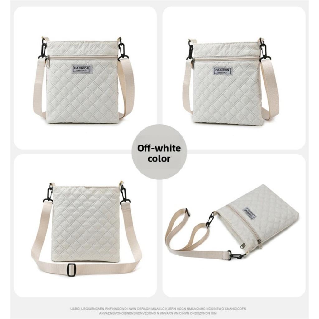 Простая однотонная сумка кроссбоди с ромбовидной сеткой для женщин, повседневная наплечная сумка, легкая и универсальная маленькая квадратная сумка кроссбоди