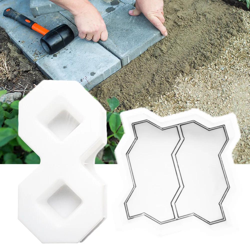 DIY Path Maker Paving Cement Brick Molds Courtyard Lawn Concrete Pavement Tool
