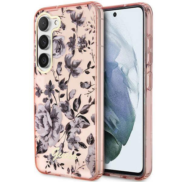 Etui do Samsung Galaxy S23 Plus Guess Flower Collection Różowe