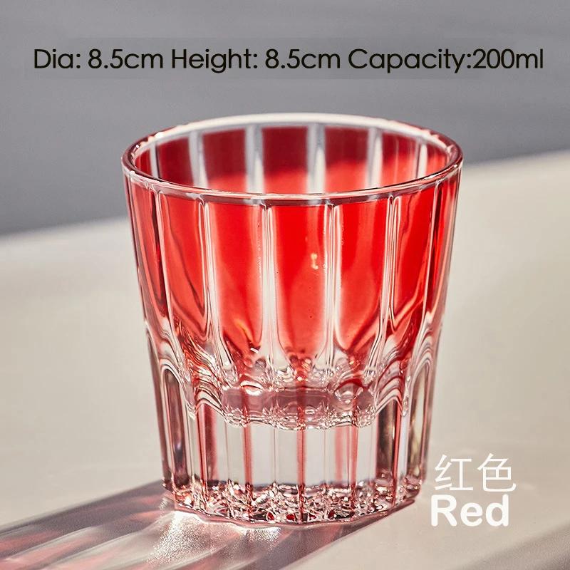 1PC Fashioned Cut Glass Whiskey Glass Tumbler Water Glass Cup Suitable for Cocktail Whisky Drink Red Wine Vodka