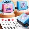Addition Subtraction and Multiplication Division Roller Stamp Students Within 100 Math Practice Questions Digital Type Mathematical Roller Seal XYZ