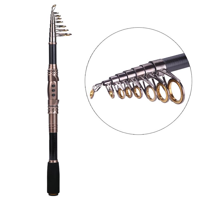 Удочки Телескопическая Углеродная Удочка Портативная Дорожная Спиннинговая Удочка