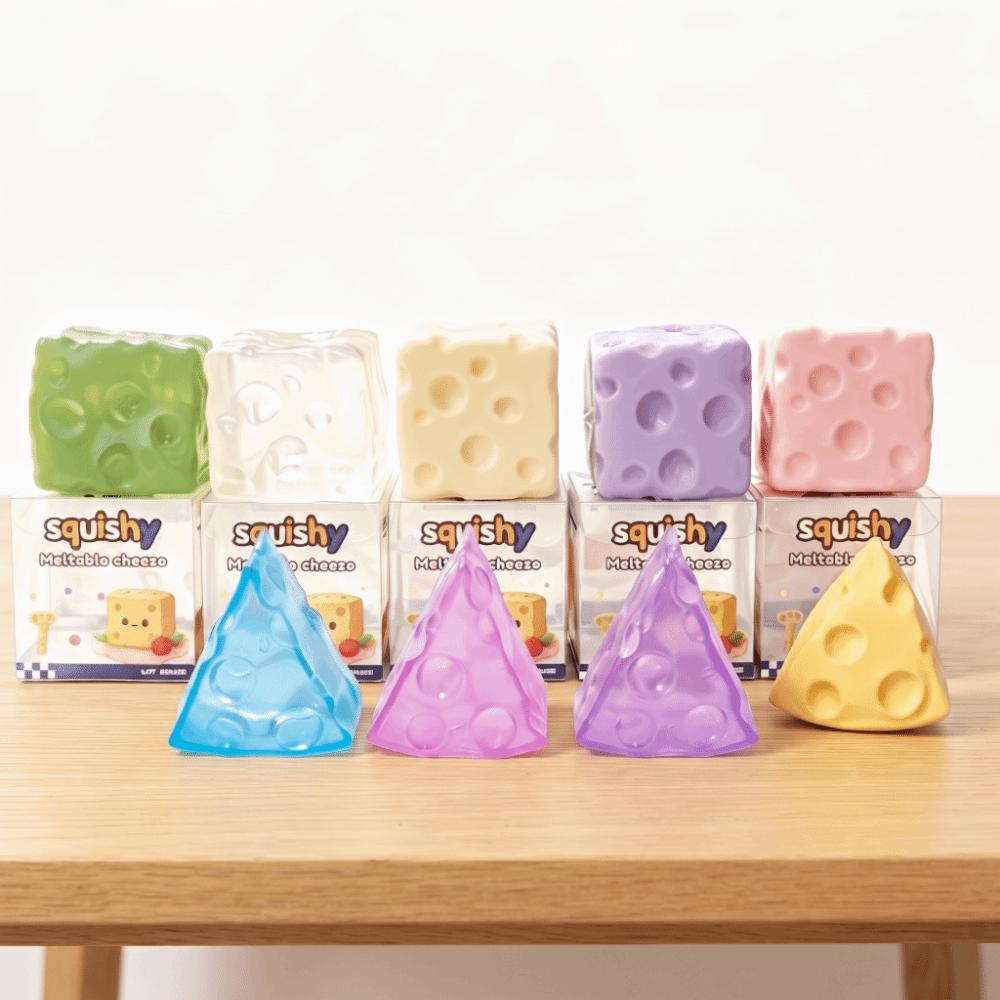 Slow Rebound Cheese Squishy Toy Slow Rising Cheese Fidget Toy Kids Gift