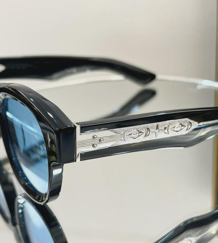 JMM Fashion High-End Круглые солнцезащитные очки ручной работы из ацетата класса люкс