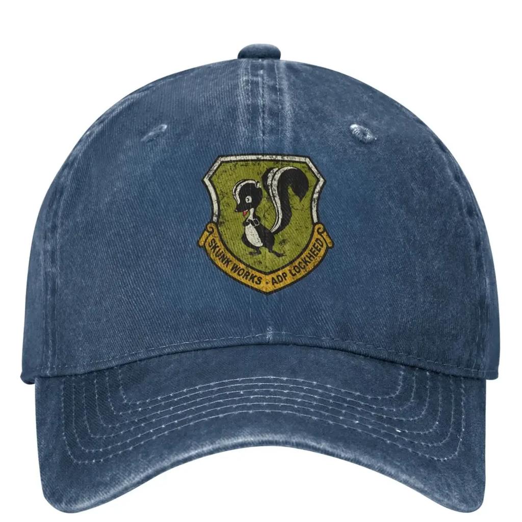 Lockheed Martined Baseball Cap Skunk Works Unisex Unisex Sun Visors Trucker Dad Hat Summer Casual Kpop Rock Baseball Caps