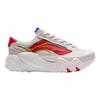 Li Ning Wave Амортизирующие Нескользящие Низкие Повседневные Кроссовки Мужские Облачный Туман Белый Красный AGCP309-4