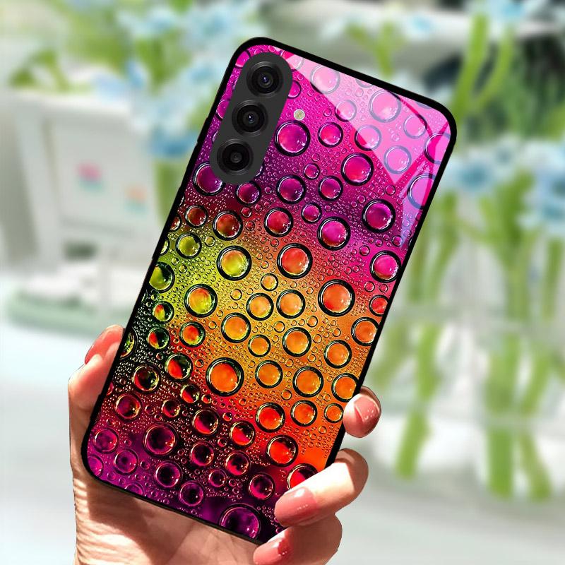 Чехол для телефона Samsung Galaxy S25 FE Модный чехол-бампер из закаленного стекла для задней панели телефона Samsung S25FE S 25 FE Защита объектива Fundas