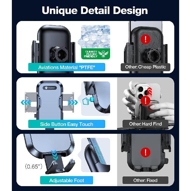 VICSEED [Upgrade Strongest Grip Car Vent Phone Mount, Phone Holder for Car