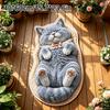 Soft Surface Cat Shaped Rug Special-shaped Cat Shaped Carpet Cute Bathroom Floor Mat  Bedroom Decor