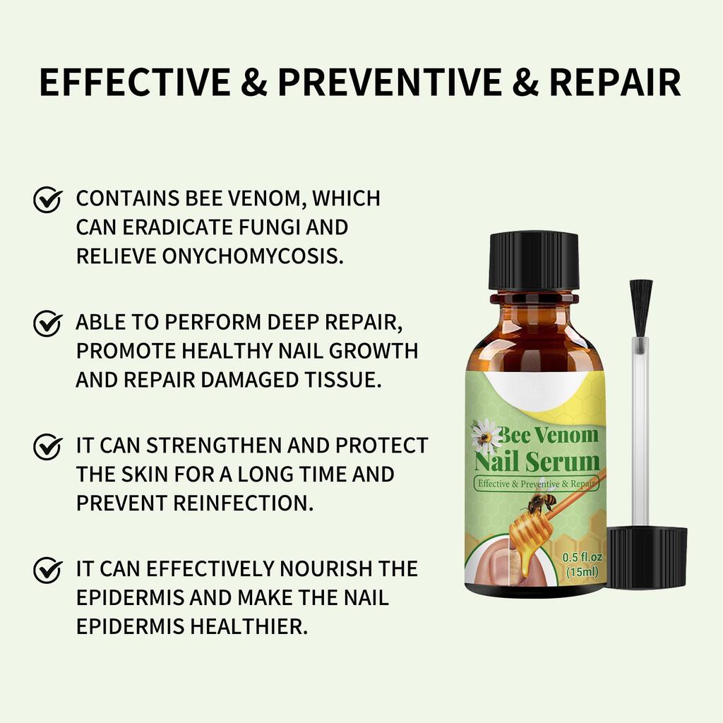 Bienengift Nagelserum - Nagelverteidigung Bienengift-Behandlungs Serum Pro, Bienengift Nagelbehandlung Serum, Bienengift Nagelbehandlungs Serum 15мл