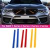 2 шт. Декоративные полоски на переднюю решетку автомобиля для BMW F20 F30 F21 F22 F23 F31 F32 F33 F34 F36 F40 F44 Аксессуары для стайлинга автомобиля