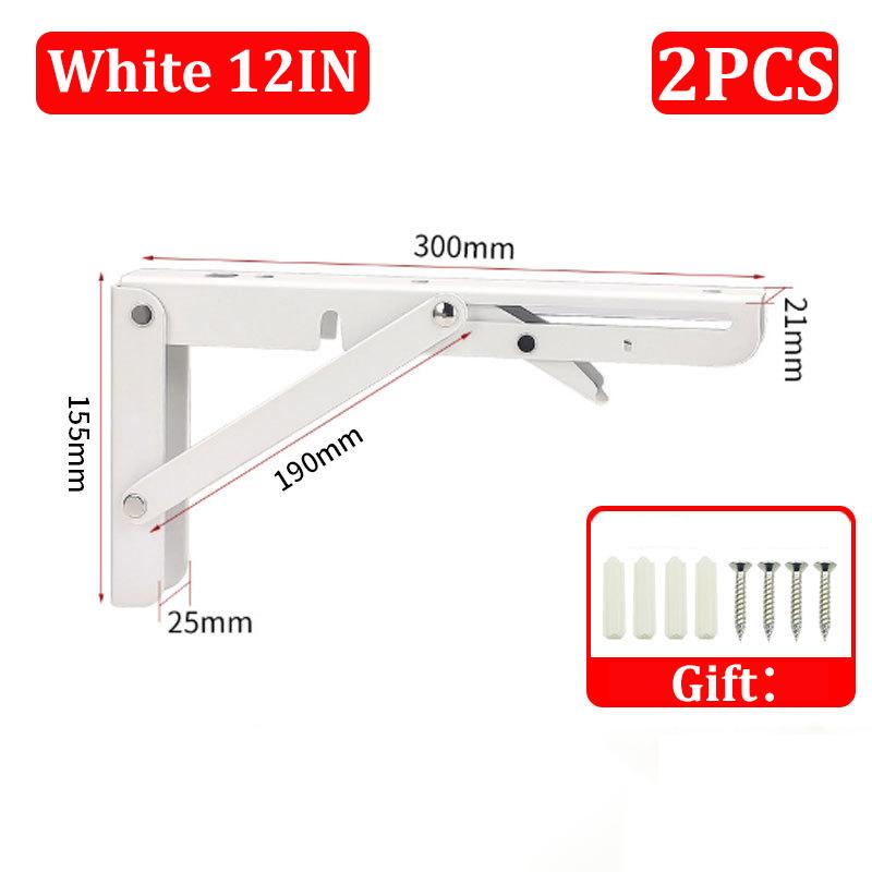 2шт 8/10/12 дюймов регулируемый настенный треугольный складной угловой кронштейн скамья стол полка кронштейн мебель тяжелая поддержка