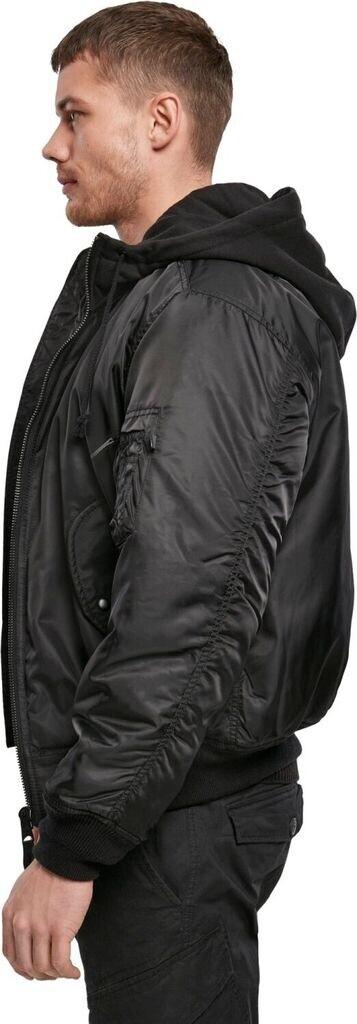 Зимняя куртка Brandit MA1 Sweat Hooded Jacket black