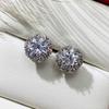 BELLA BOX Dainty Stud Earrings For Girls Luxury Inlaid Cubic Zirconia Stone Delicate Women Accessories Party Wedding New Jewelry