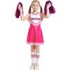 Kids Cheerleading Outfit Set Colorful Sleeveless Dance Dress With Socks Girls