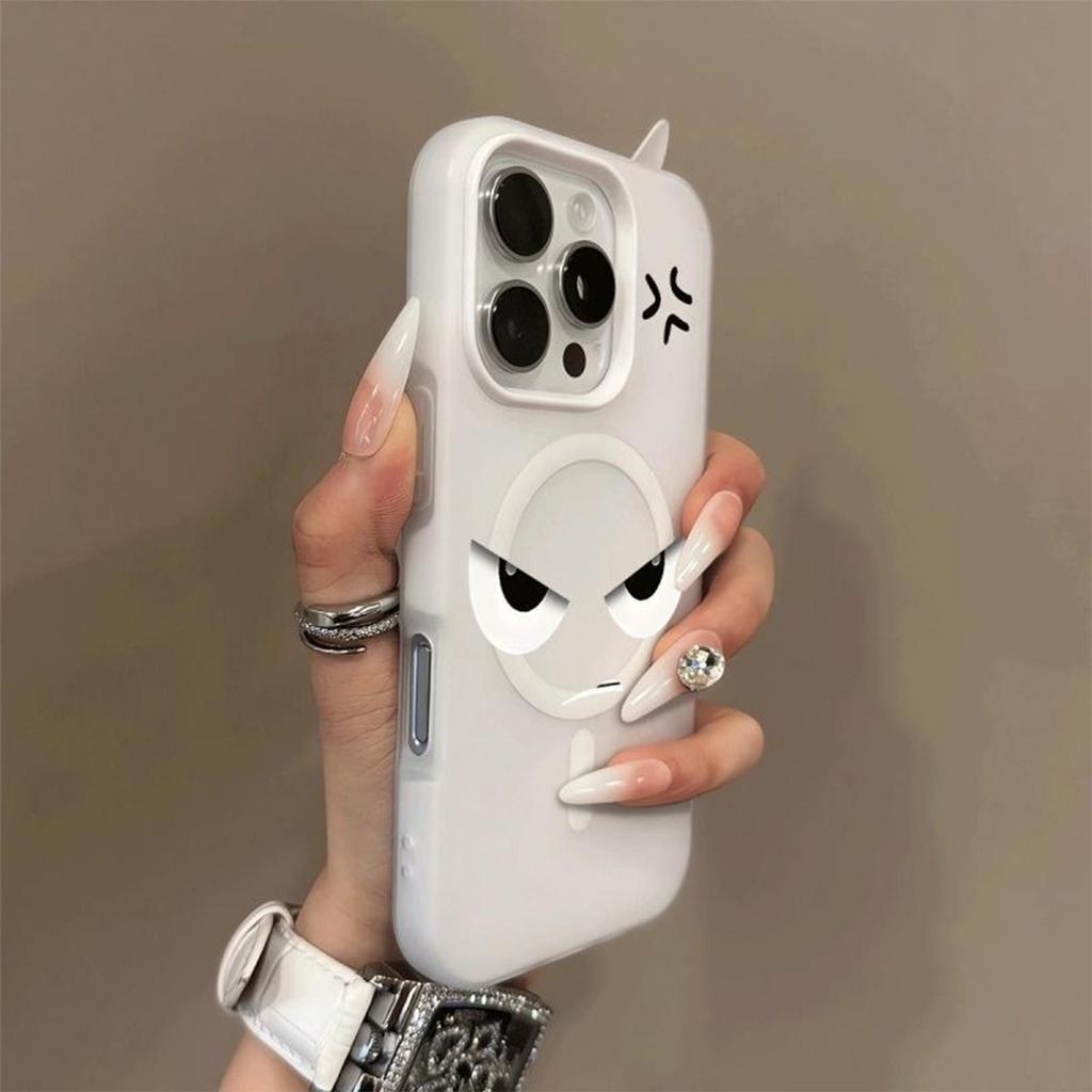 For Apple Magnetic Phone Case Ins Cute Personality Jelly Two-in-one Magnetic Phone Case Simple High-end Magnetic Case