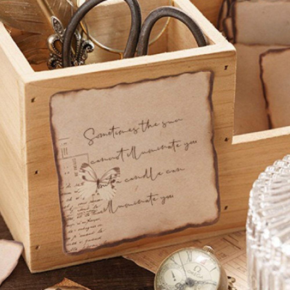 Самоклеящиеся стикеры Винтажная серия Обожжённый Отрывной блокнот Список дел Блокноты Студент