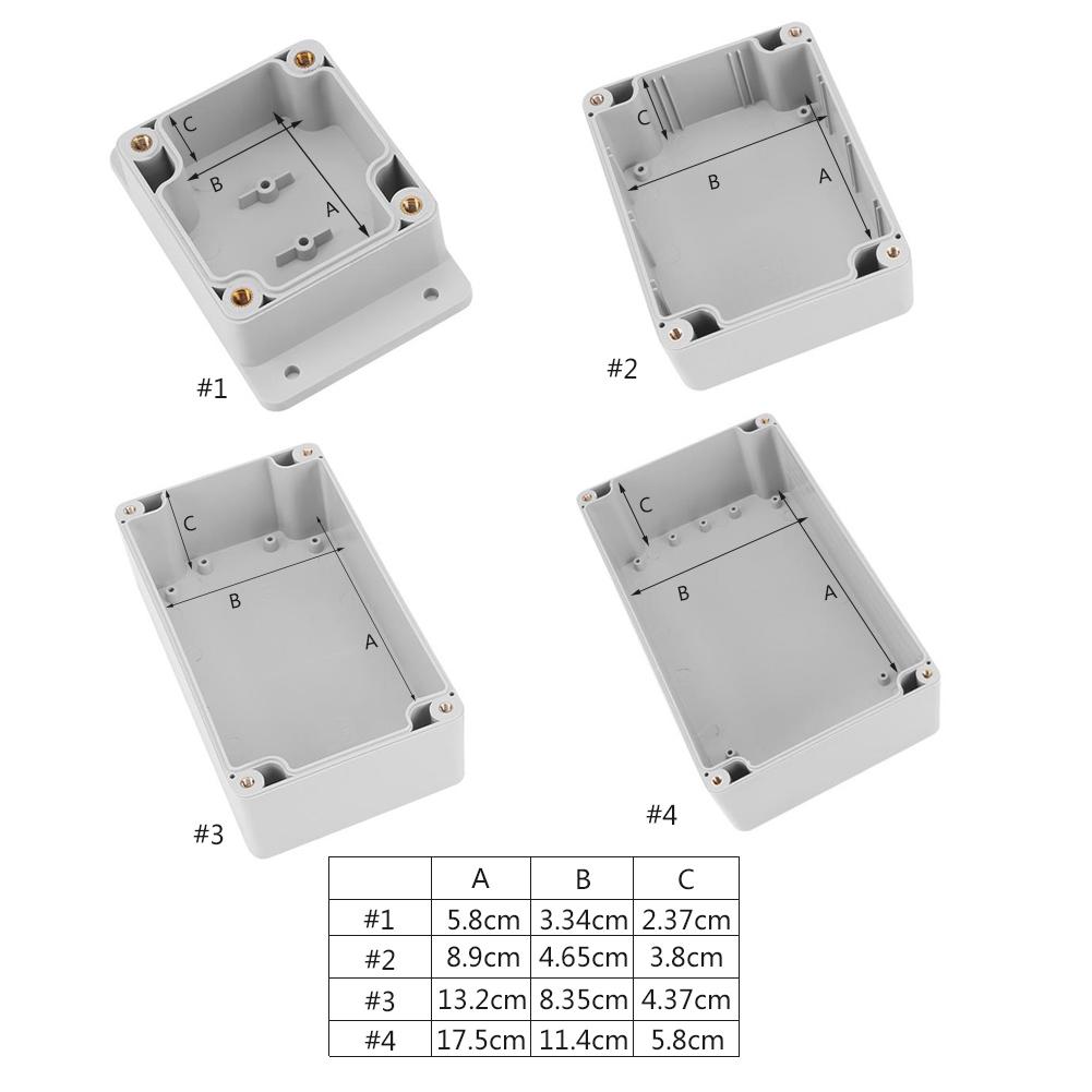 Распределительная коробка Соединительная коробка Водонепроницаемая IP65 ABS Электрическая проектная коробка Корпус Кейс для прибора Коробка для подключения проводки