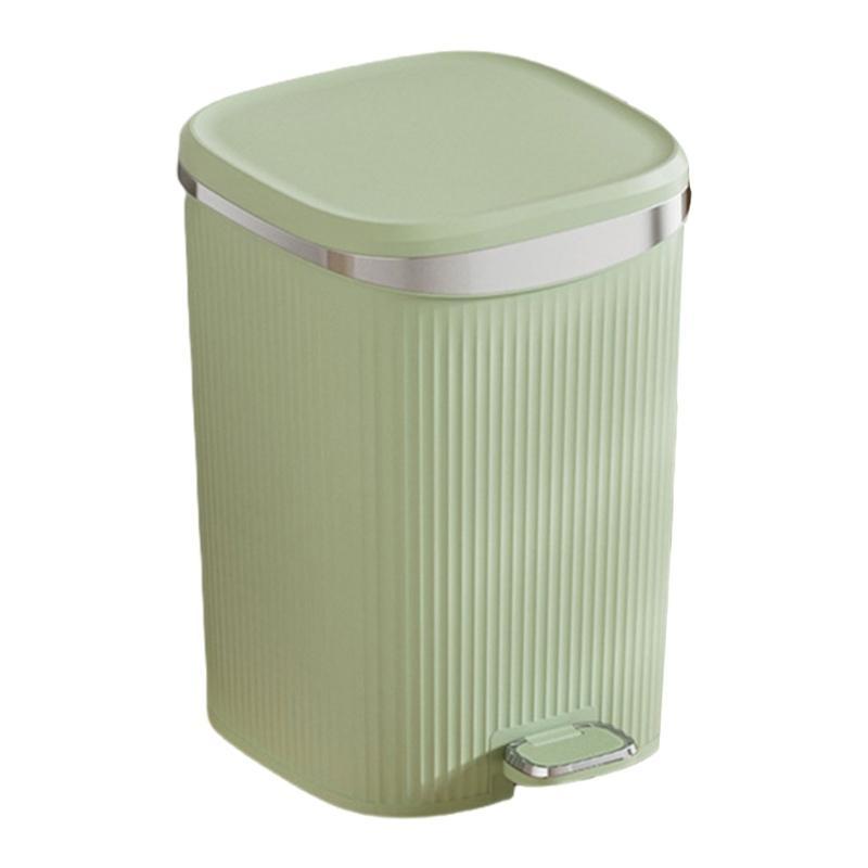 652F User Friendly Foot Pedal Garbage Can, and Aesthetic Step Trash Can, Fit Well in Multiple Locations Garbage Bin