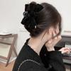 Mno Fall/Winter Gold Label Velvet Ribbon Party Hair Gathering Clip Black