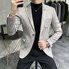 New Men 'S Blazer Youth Slim Casual Suede Blazers