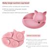 Non-slip Suction Plate Silicone Baby Plates Premium Baby Bowls  Children Feeding Supplies