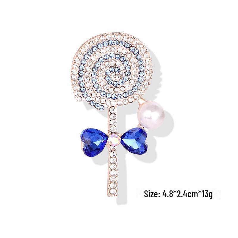 Брошь с жемчугом и перьями, с высокой ручкой, с мультяшным корсажем из страз для самостоятельного изготовления.